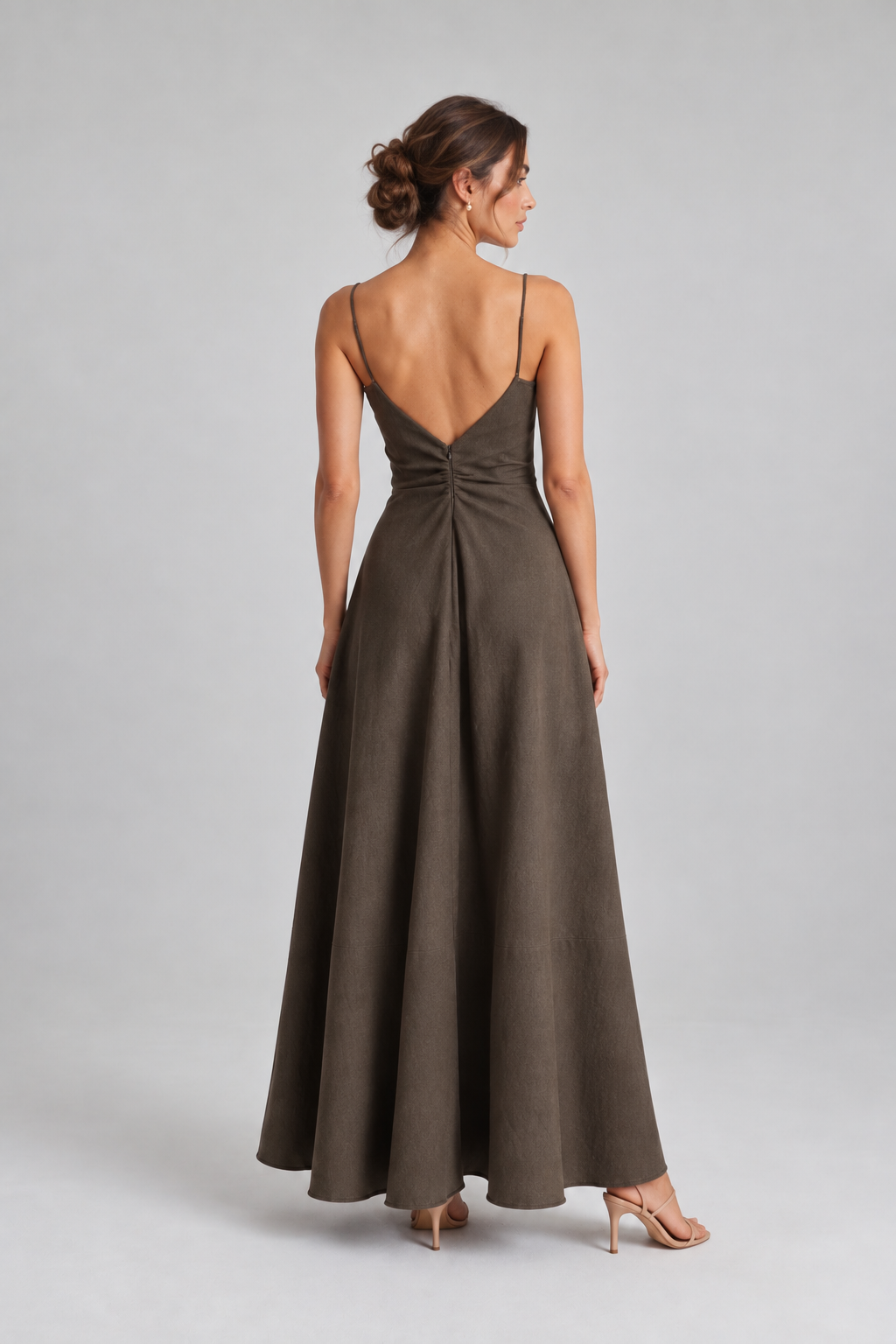 Sylvie Dress- Mahogany