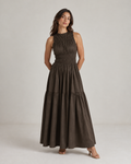 Stella Dress - Mahogany