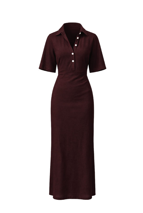 Chloe Dress- Maroon