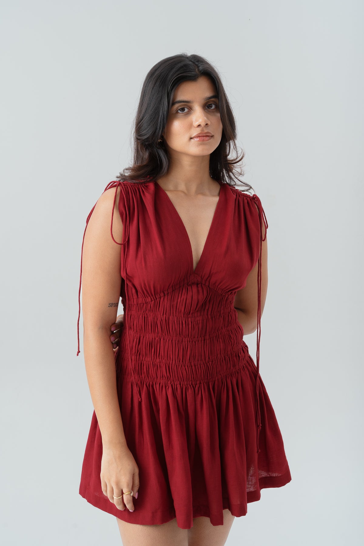 Maybel Dress-Red
