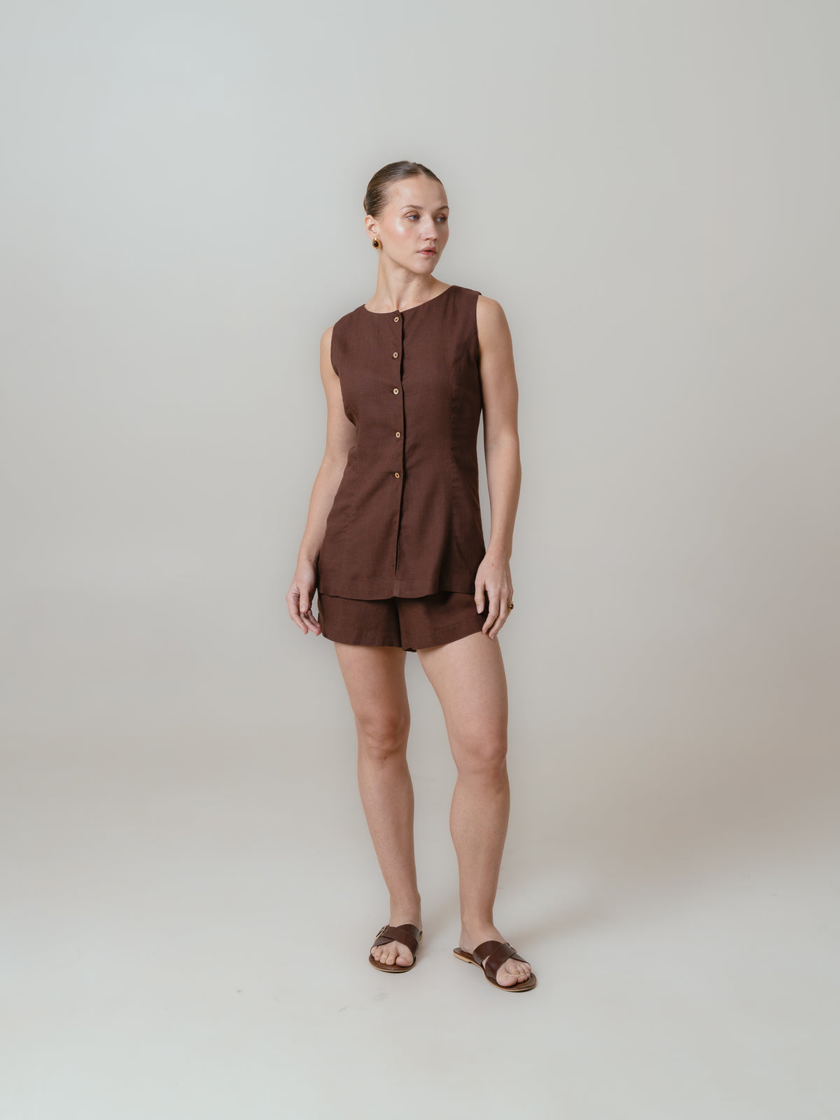 Celine Shorts-Brown