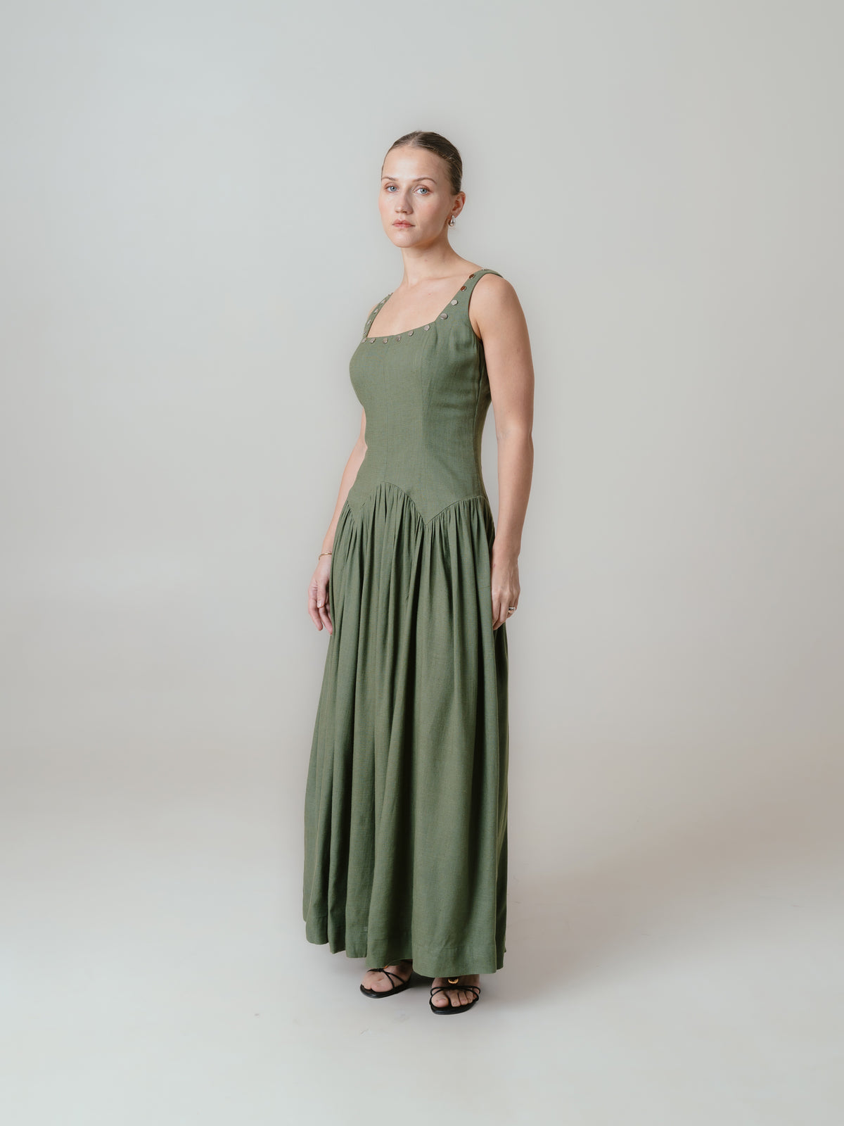 Ava Dress- Olive