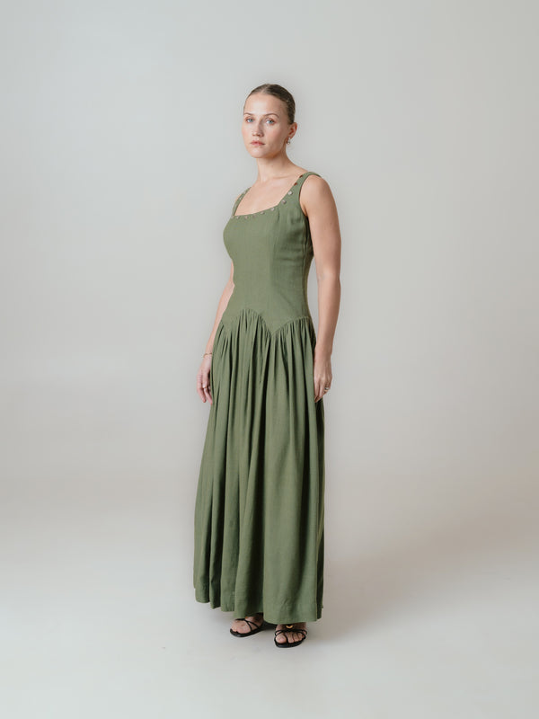 Ava Dress- Olive