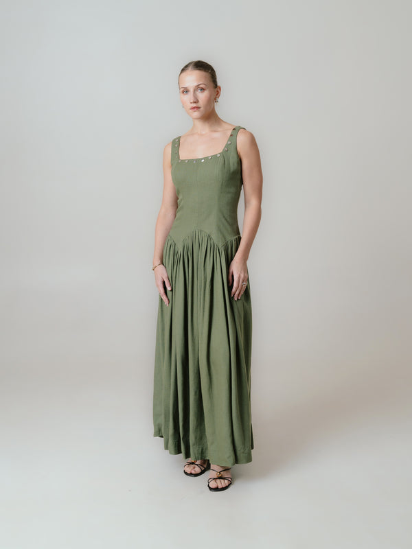 Ava Dress- Olive