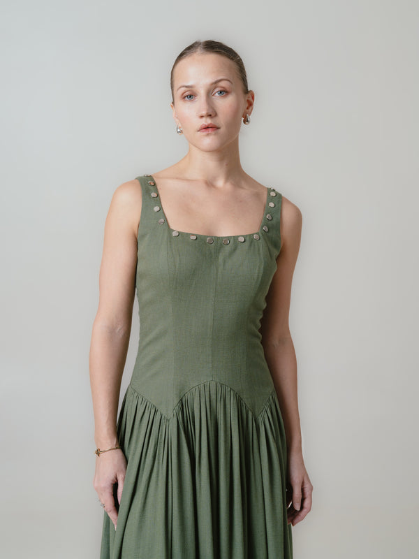 Ava Dress- Olive