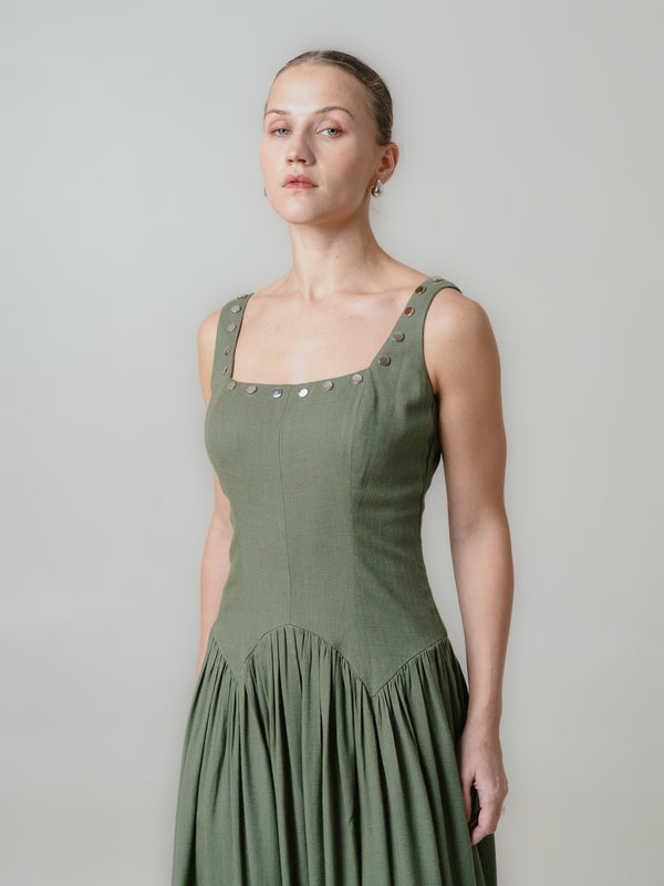 Ava Dress- Olive