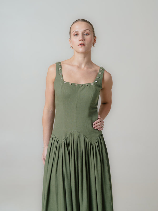 Ava Dress- Olive