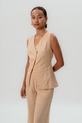 Esme Vest- Beige