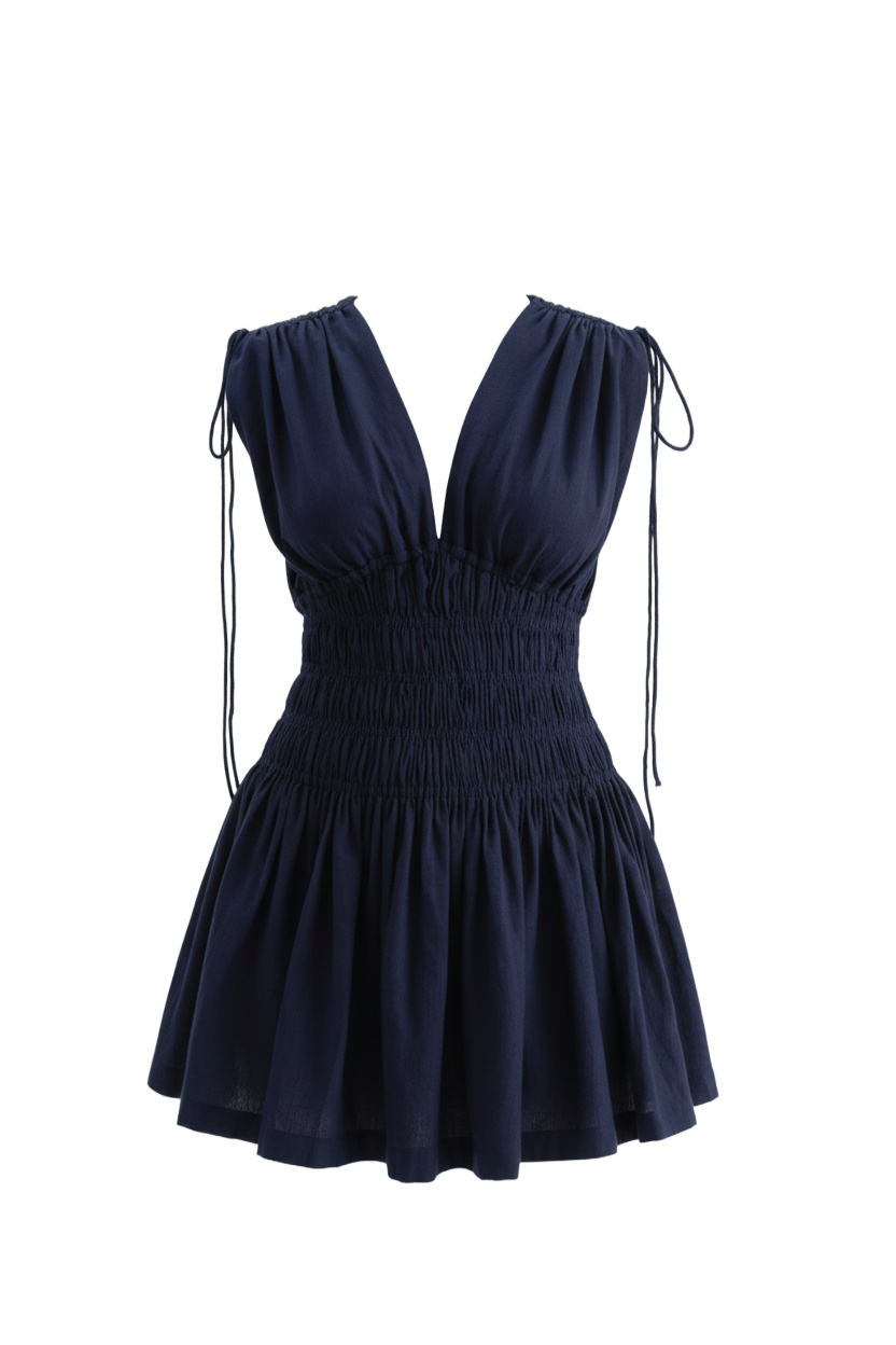 Maybel Dress-Navy